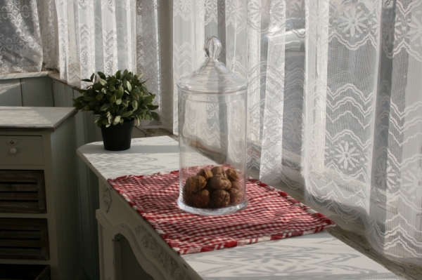 Skleněná dóza s víkem 34cm