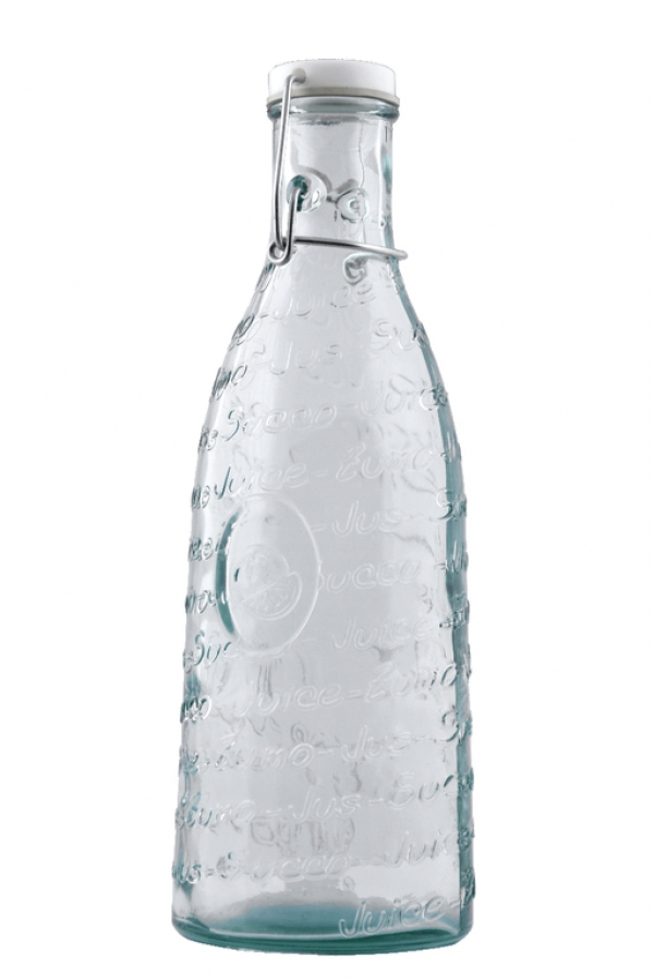 Skleněná láhev na domácí limonádu a sirup JUICE s patentním uzávěrem 1 l