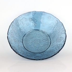 Skleněná mísa Flora modrá - San Miguel 32cm