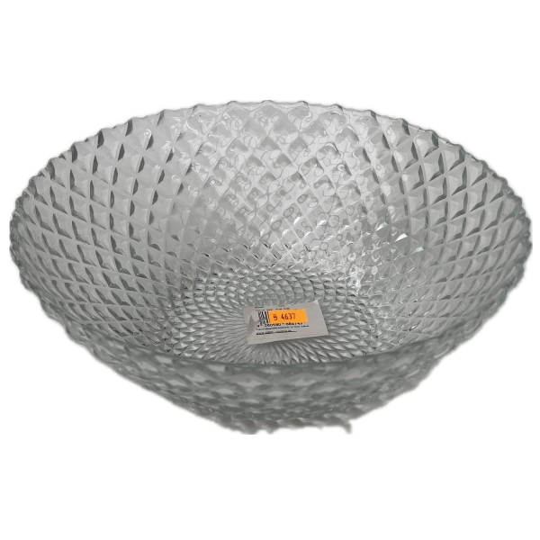 Skleněná mísa s broušeným vzhledem 25 cm