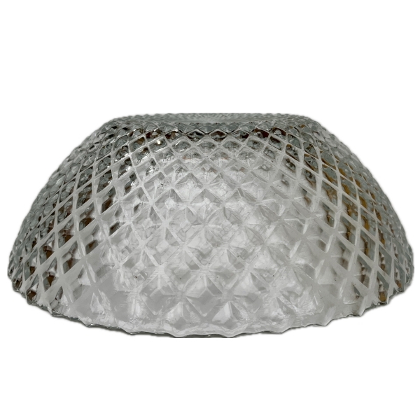 Skleněná mísa s broušeným vzhledem 25 cm