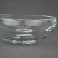 Skleněná miska na olivy Libellules 4,3cm/průměr 12cm