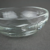 Skleněná miska na olivy Libellules 4,3cm/průměr 12cm