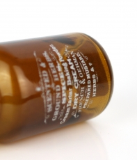 Skleněná retro lahvička 12,5cm