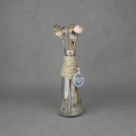 Skleněná váza 8,5 × 22,5 × 8,5 cm