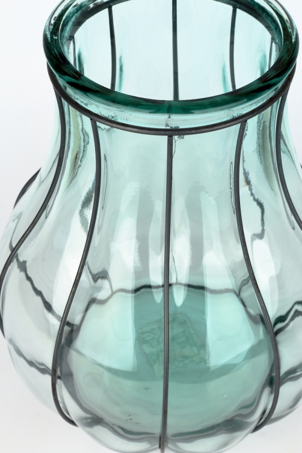 Skleněná váza čirá 30cm