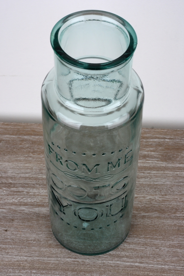 Skleněná váza From you to me 44cm