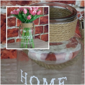 Skleněná váza Home