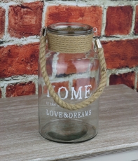 Skleněná váza Home