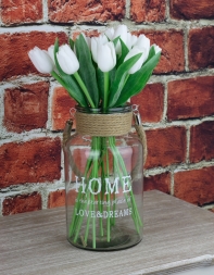 Skleněná váza Home