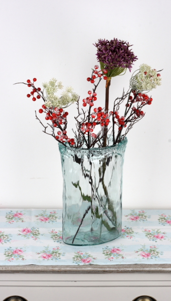 Skleněná váza PANDORA AUTHENTIC 33x22cm