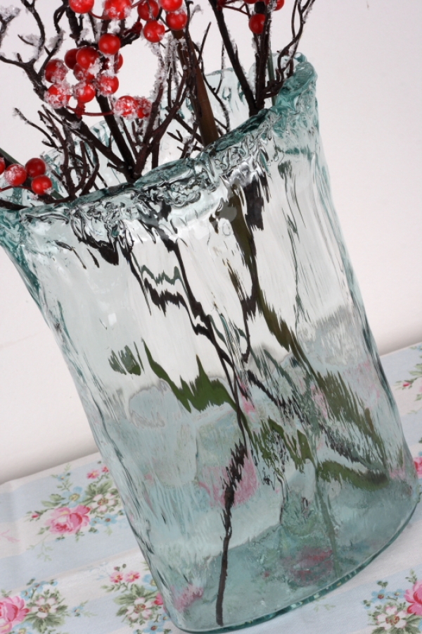 Skleněná váza PANDORA AUTHENTIC 33x22cm