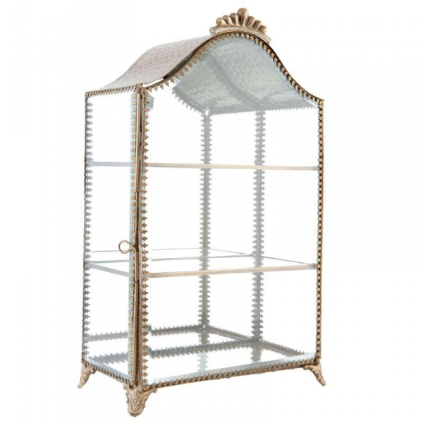 Skleněná vitrína 16x10x25cm