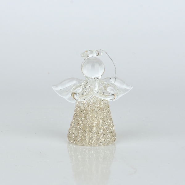 Skleněný anděl 3x4,5cm