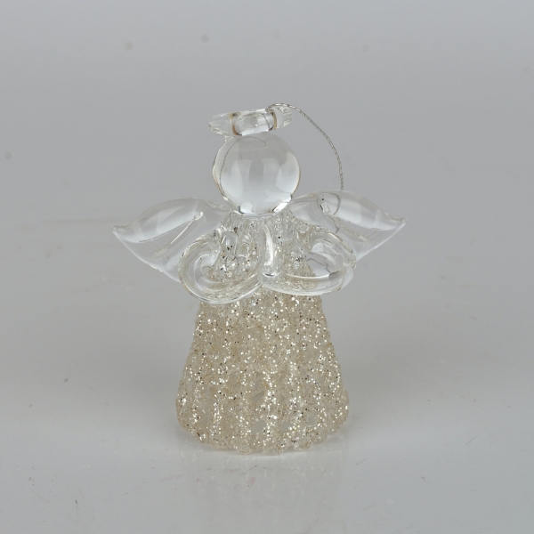 Skleněný anděl 3x4,5cm