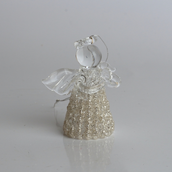 Skleněný anděl 3x4,5cm