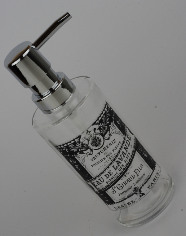 Skleněný dávkovač na tekuté mýdlo EAU DE LAVANDE 8x6x18,5cm