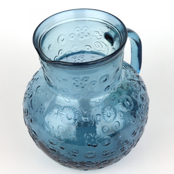 Skleněný džbán Flora modrý - San Miguel 2,3l