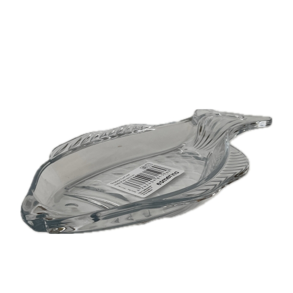 Skleněný podnos ve tvaru kapra sada 2 kusů 