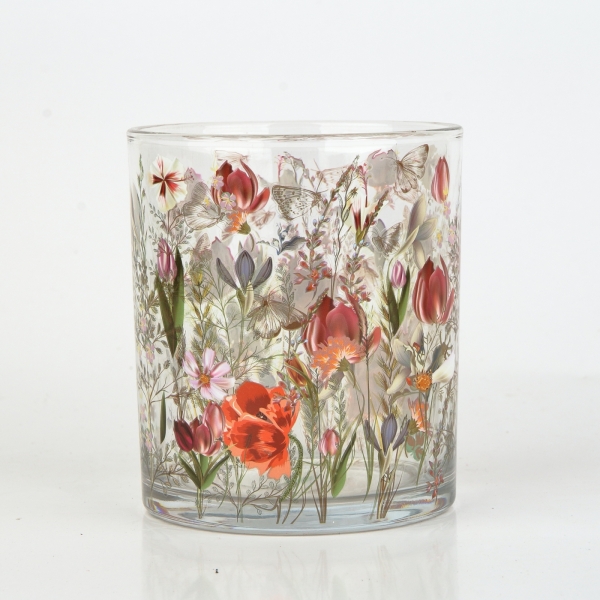 Skleněný svícen 10cm