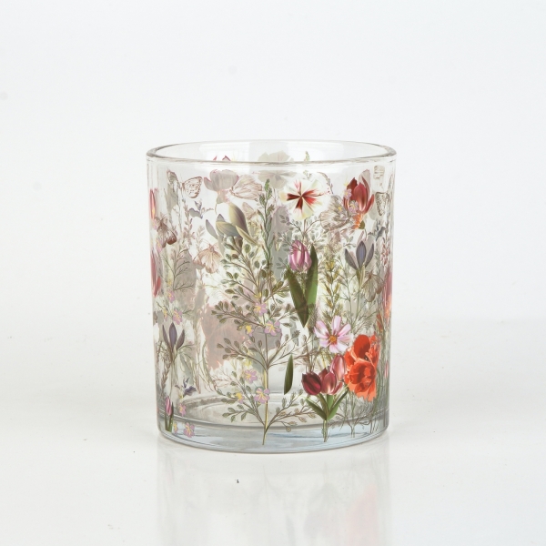 Skleněný svícen 10cm