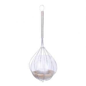 Skleněný svícen metlička