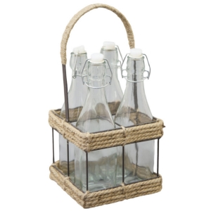 Sklenice s patentním uzávěrem v přepravce 20x44x20cm