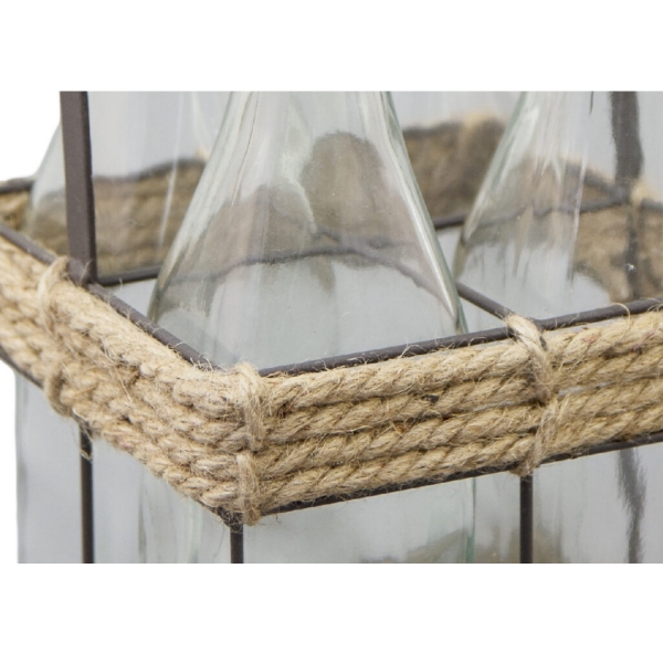 Sklenice s patentním uzávěrem v přepravce 20x44x20cm