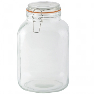Sklenice s těsněním a pákovým uzávěrem 3l 