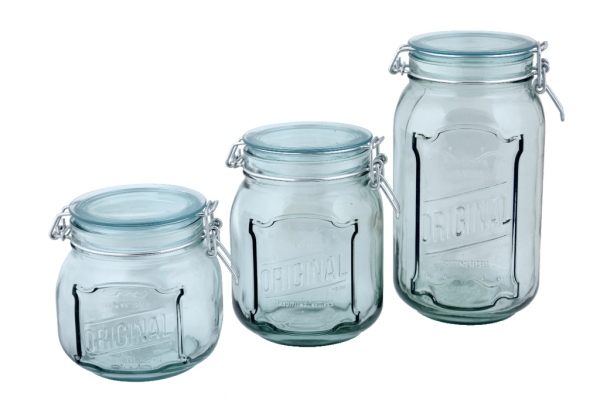 Sklenice s uzávěrem ORIGINAL 0,8L, čirá