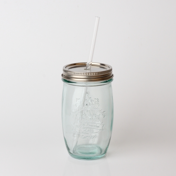 Sklenice s víčkem a brčkem Authentic 0,45l