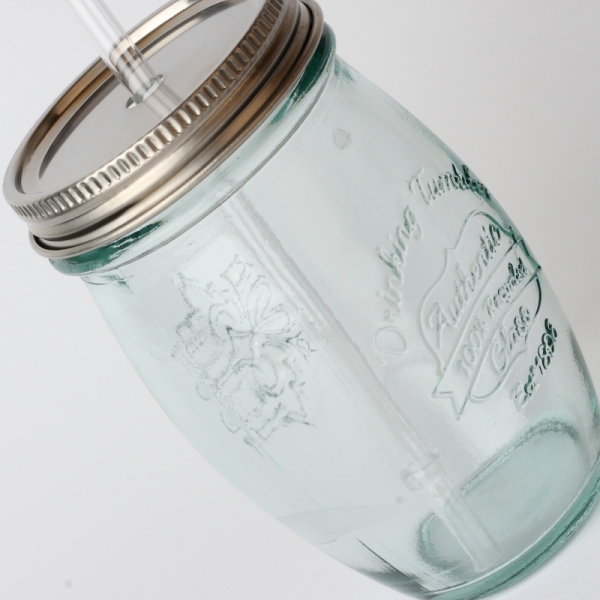 Sklenice s víčkem a brčkem Authentic 0,45l