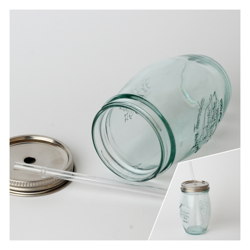 Sklenice s víčkem a brčkem Authentic 0,45l