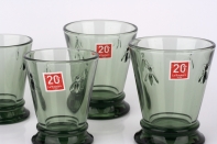 Sklenka Abeille zelená 9,5cm