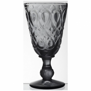 Sklenka na víno Lyonn antracit 23cl - Francouzské sklo