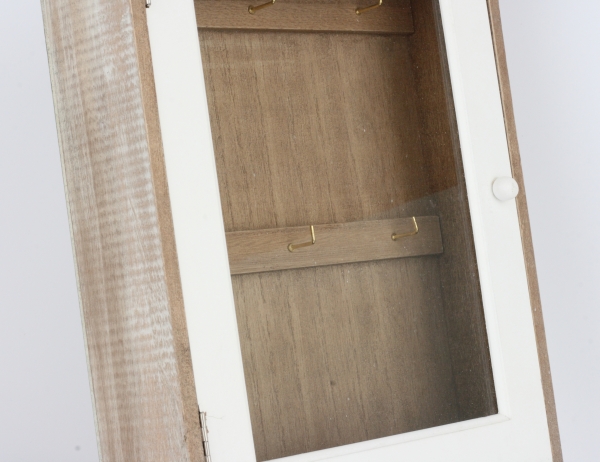 Skříňka na klíče 2 háčky 27,5x37,5x9cm 