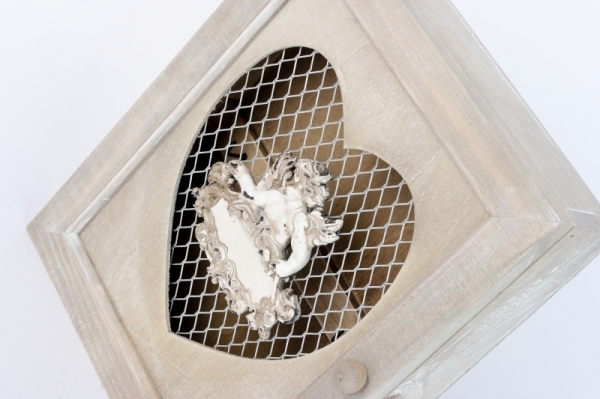 Skříňka na klíče s andělem 24x20x6cm