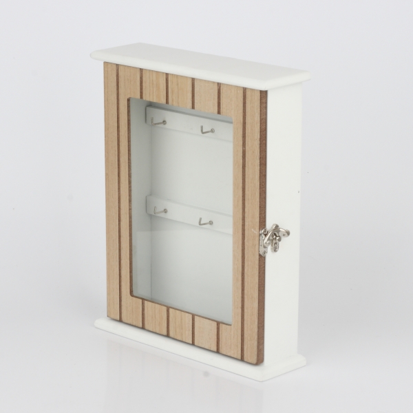 Skříňka na klíče s prosklenými dvířky 22x28x6,5cm