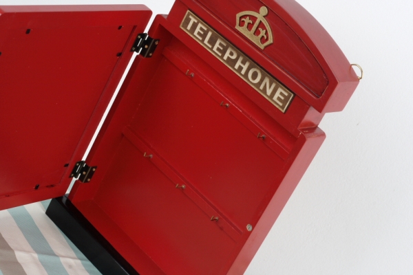 Skříňka na klíče Telephone 39,5x6,5x23x5cm