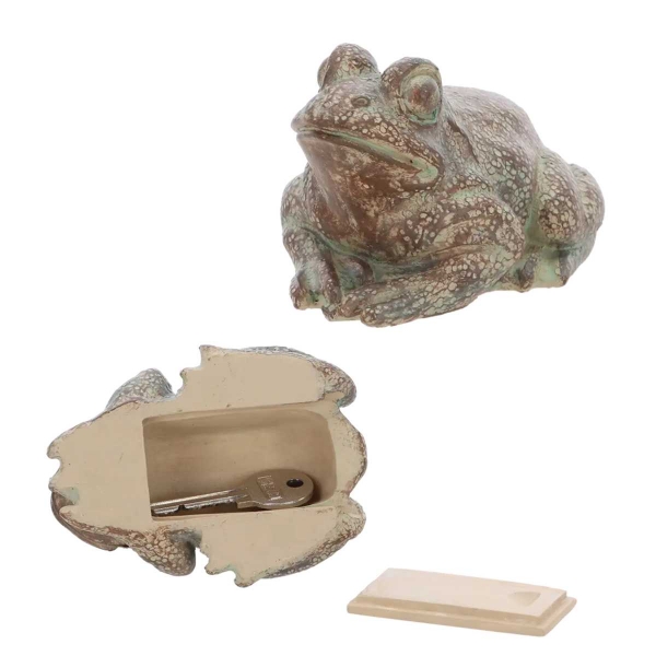 Skrýš na náhradní klíč Žába 10 cm