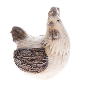 Slepice dekorace 21 x 24 x 16,5 cm keramika