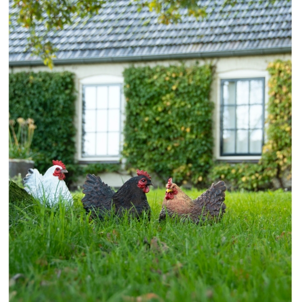 Slepice ležící červená 25cm