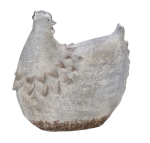 Slepice Magnesia, šedá, 35x16x35cm