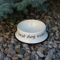 Smaltovaná miska pro psa Best dog ever 24cm