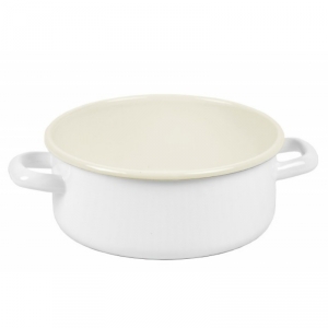 Smaltované nádobí rendlík bílý 14cm