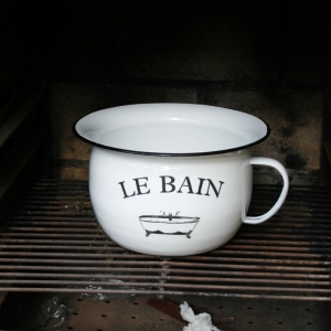 Smaltovaný hrnec - nočník RETRO pr.22cm