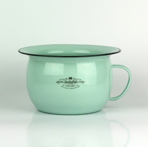 Smaltovaný nočník - tyrkys 22cm