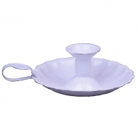 Smaltovaný zámecký svícen 