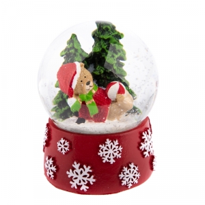 Sněžítko s medvědem 6,8x6,8x9cm