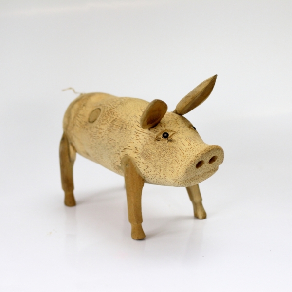 Socha do zahrady prase 26cm